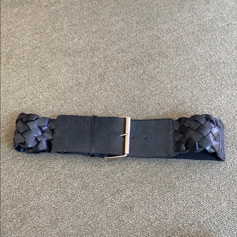 Black woven belt